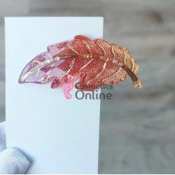 Agrafa pentru par metalica AGF001FF - Frunza de toamna